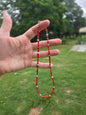 Kingman hearts and coral necklace