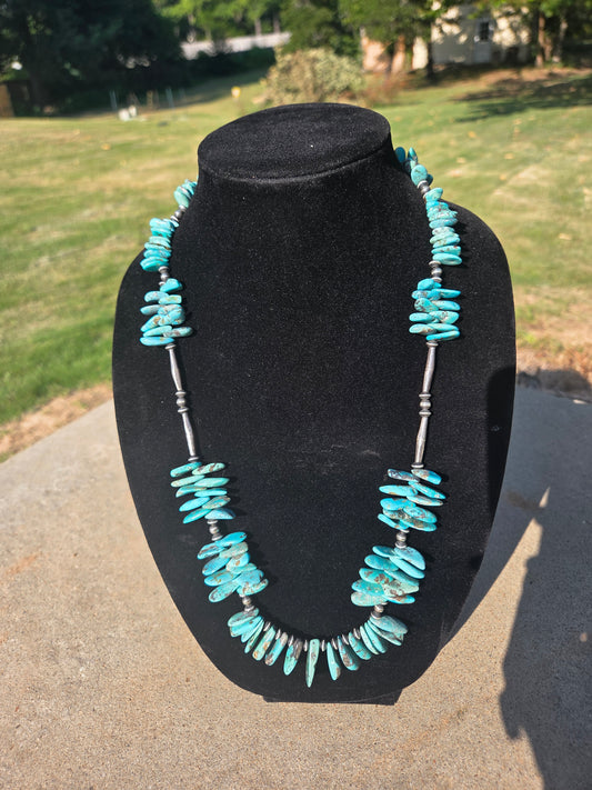 28" Turquoise statement necklaces